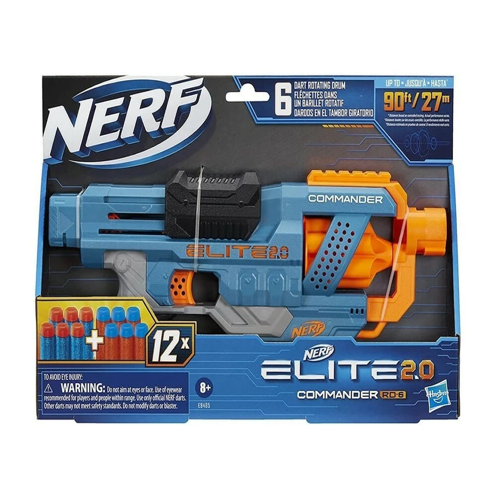 Pistola nerf elite 2.0 versión commande...