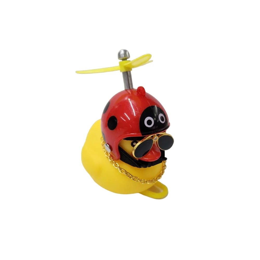Pato de hule con luz led y accesorios t-...