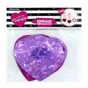 Paquete de 3 decoraciones euro novelty espirales holográficas en form…