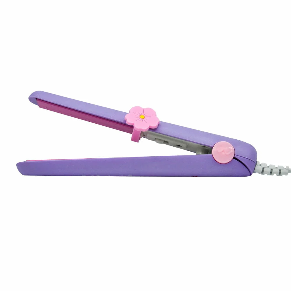 Mini plancha alaciadora con decoración de flor para el cabello / hl-pl85