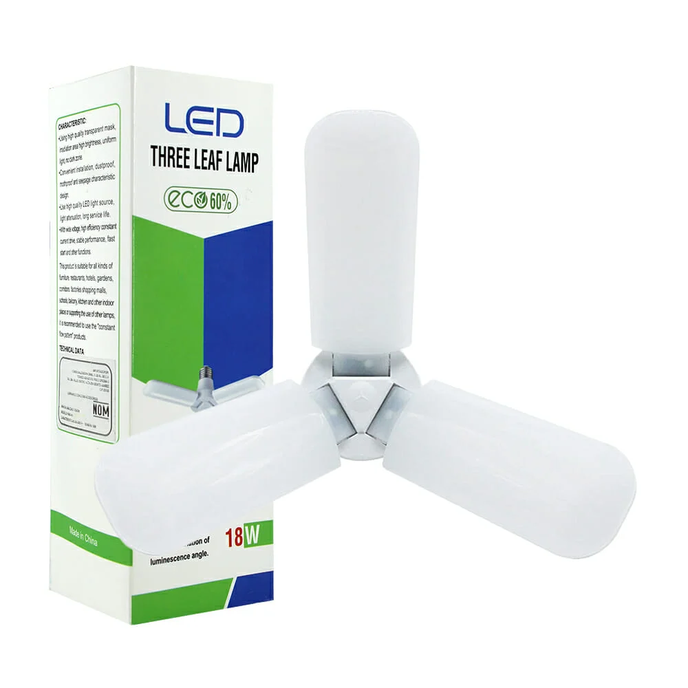 Foco led 18w estilo ventilador plegable  / led bulb pmd-03