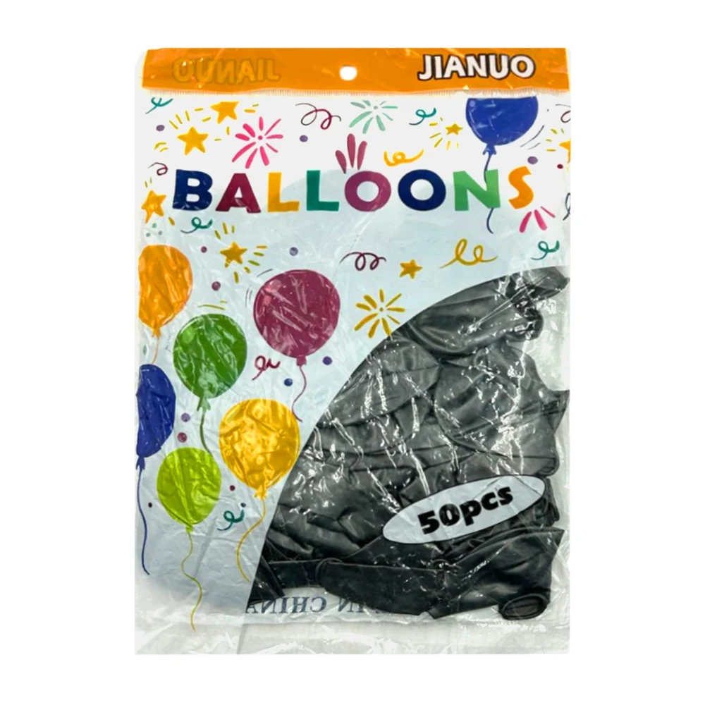 Paquete con 50 globos lisos tianshuoyiliao - jianuo de látex, variedad de colores / 872677