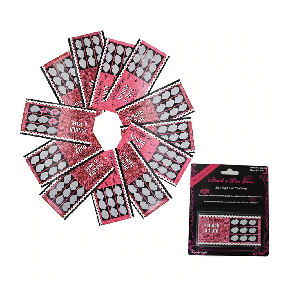 Juego de 12 cartas para hacer retos con besos / sj8463