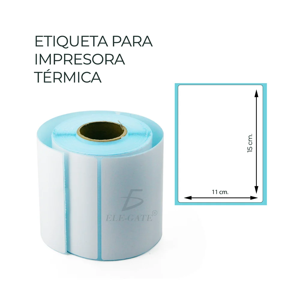 1pza Rollo con 350 etiquetas térmicas e...