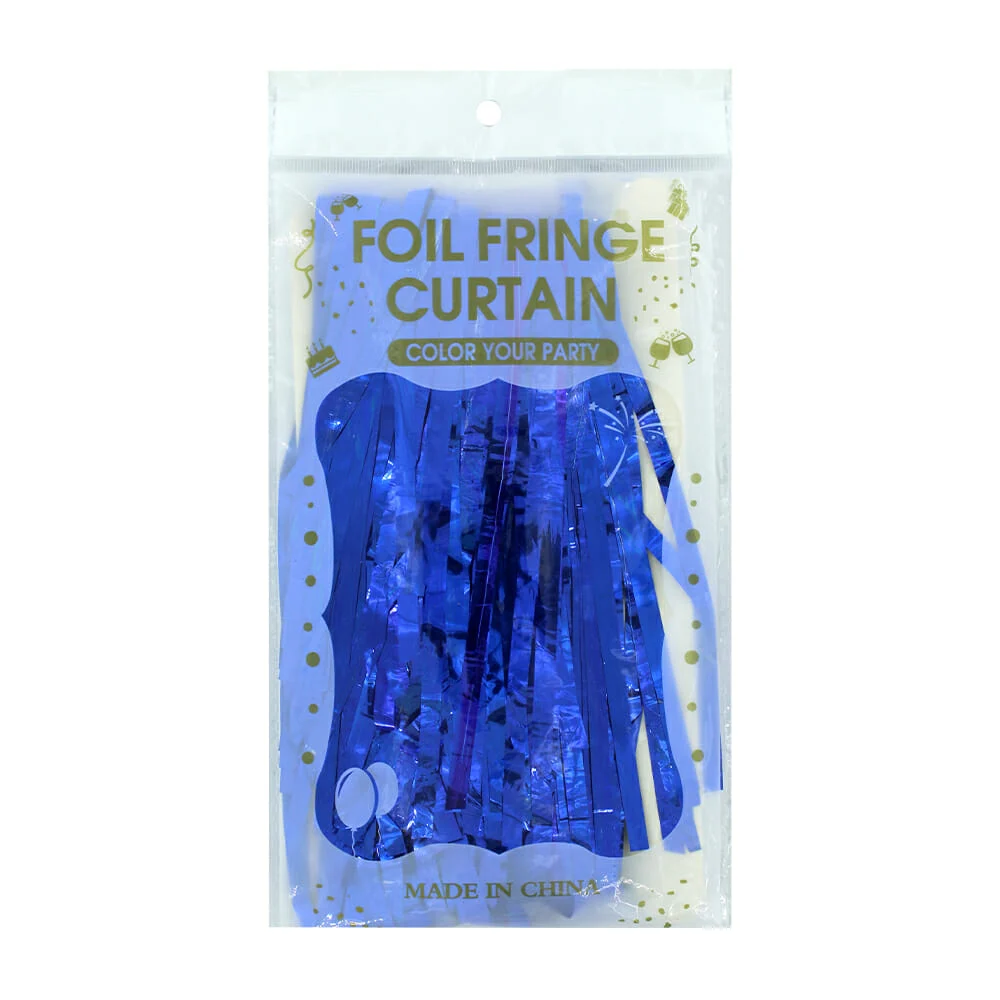 Cortina de papel metalico delgado, colores metálicos 1x2mts / foil fringe curtain / pt10276 / R1183 / color your party 