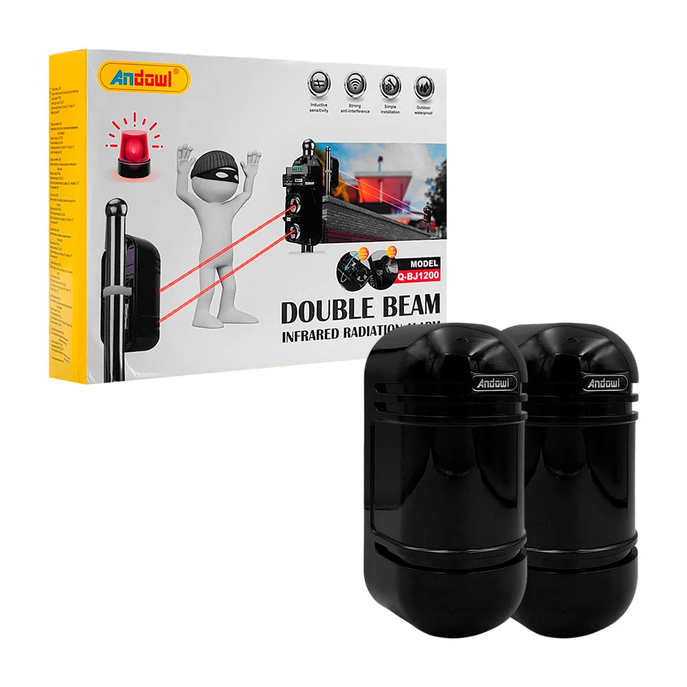Alarma detectora de movimiento con infrarrojo doble haz / q-bj1200