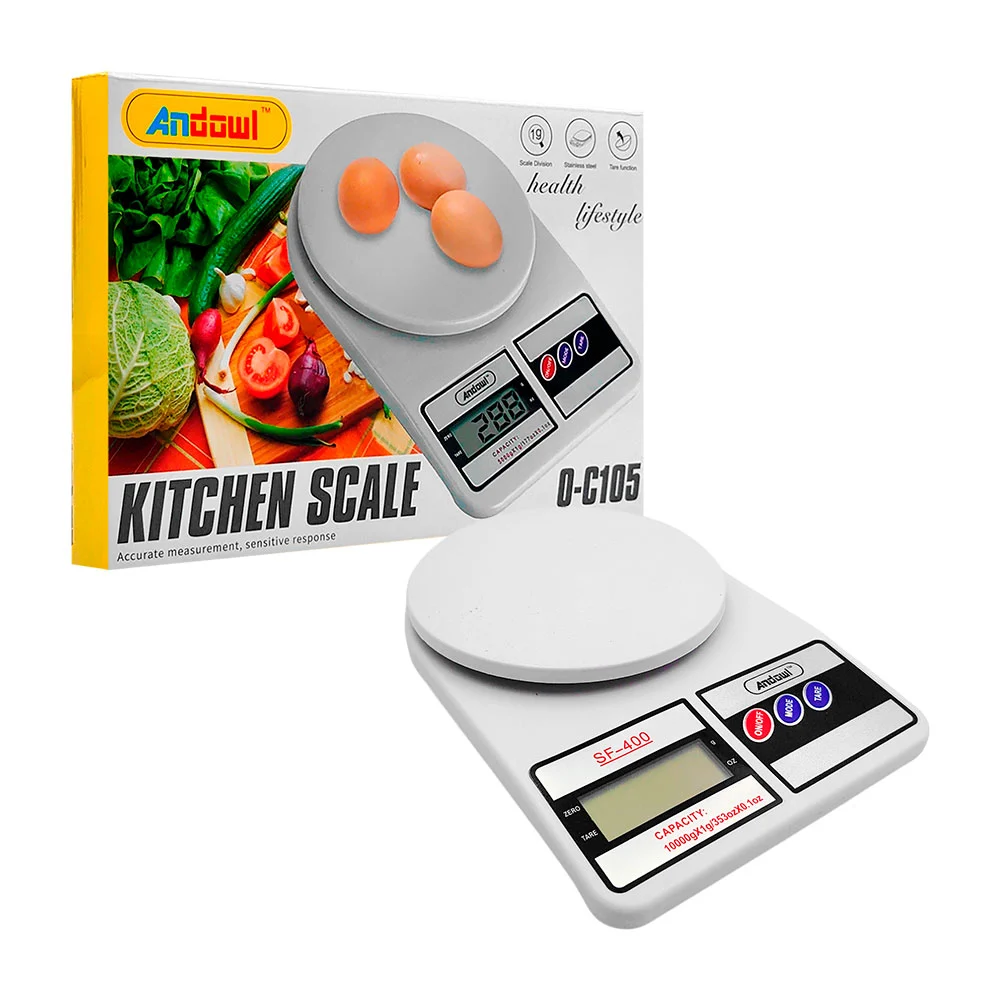Báscula de cocina pantalla digital, 5 kilos máximo / q-c105