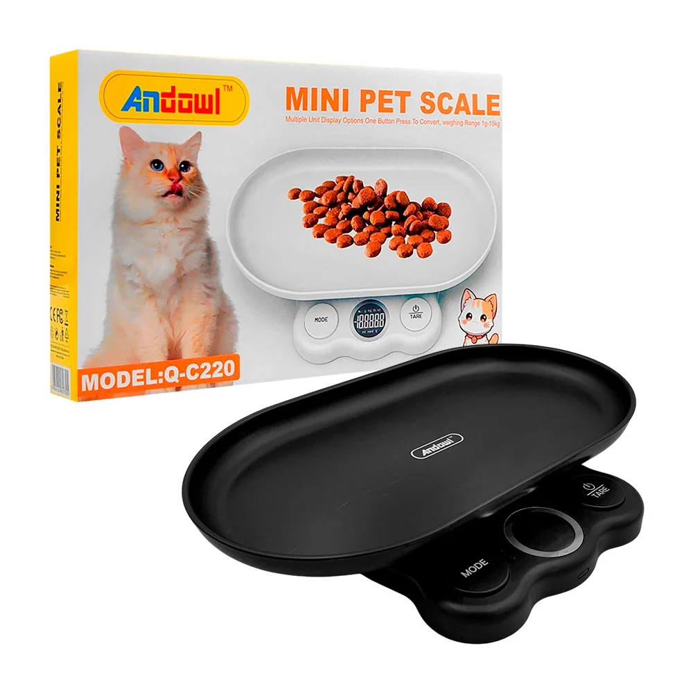 Mini báscula para la comida de las mascotas, de 1kg-15kg / q-c220