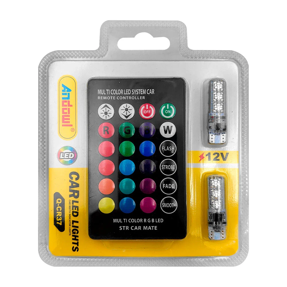Luces led para el carro + control / q-cr...