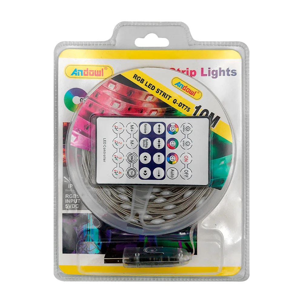 Tira led rgb de 10m con conexión usb + ...