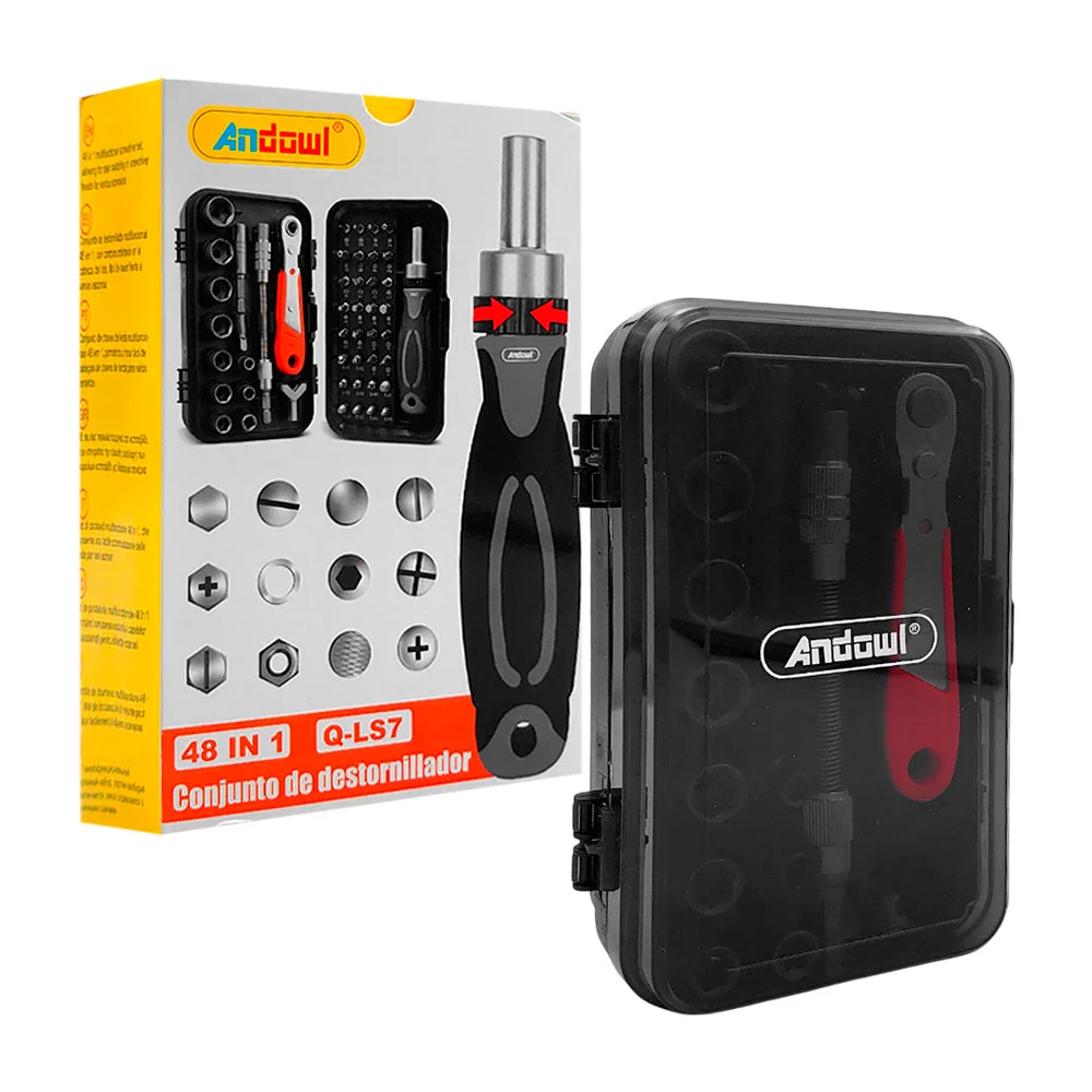 Destornillador múltiples piezas intercambiables y matraca intercambiable / q-ls7