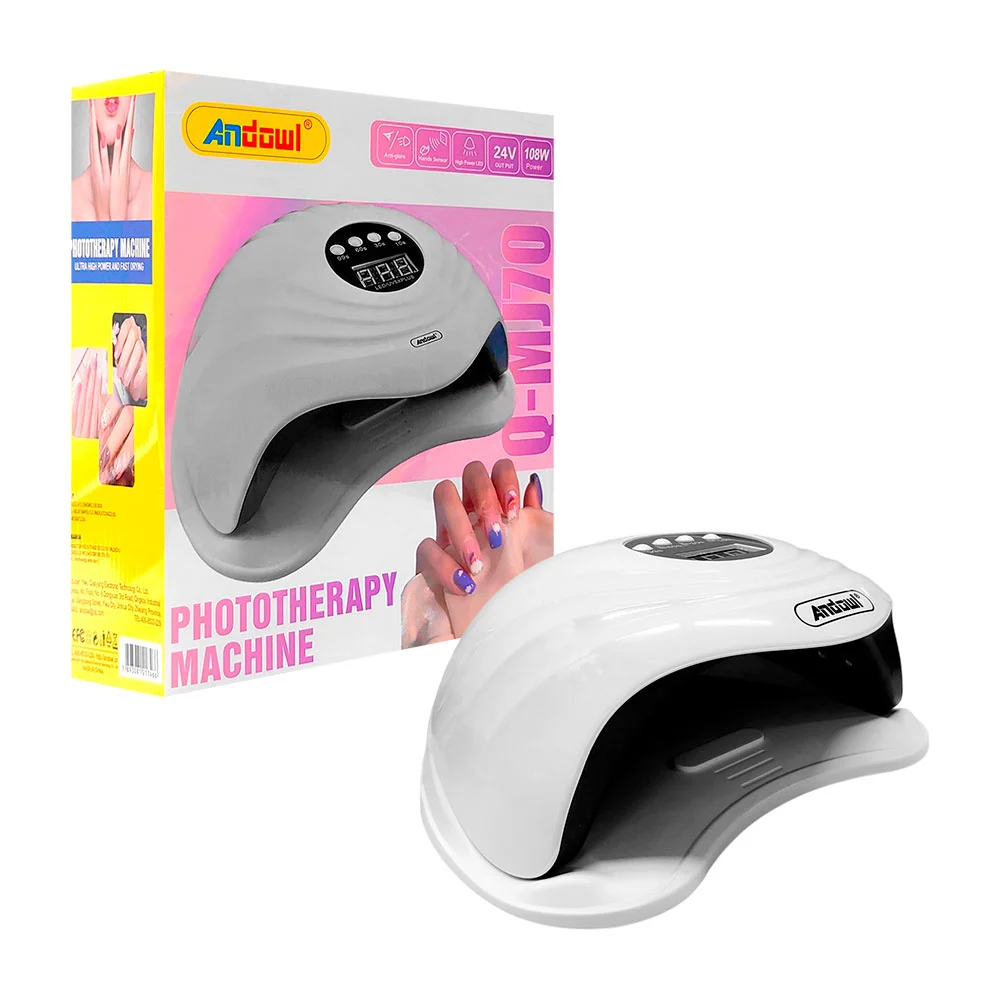 Lámpara uv para uñas pantalla led con temporizador / máquina fototerapéutica