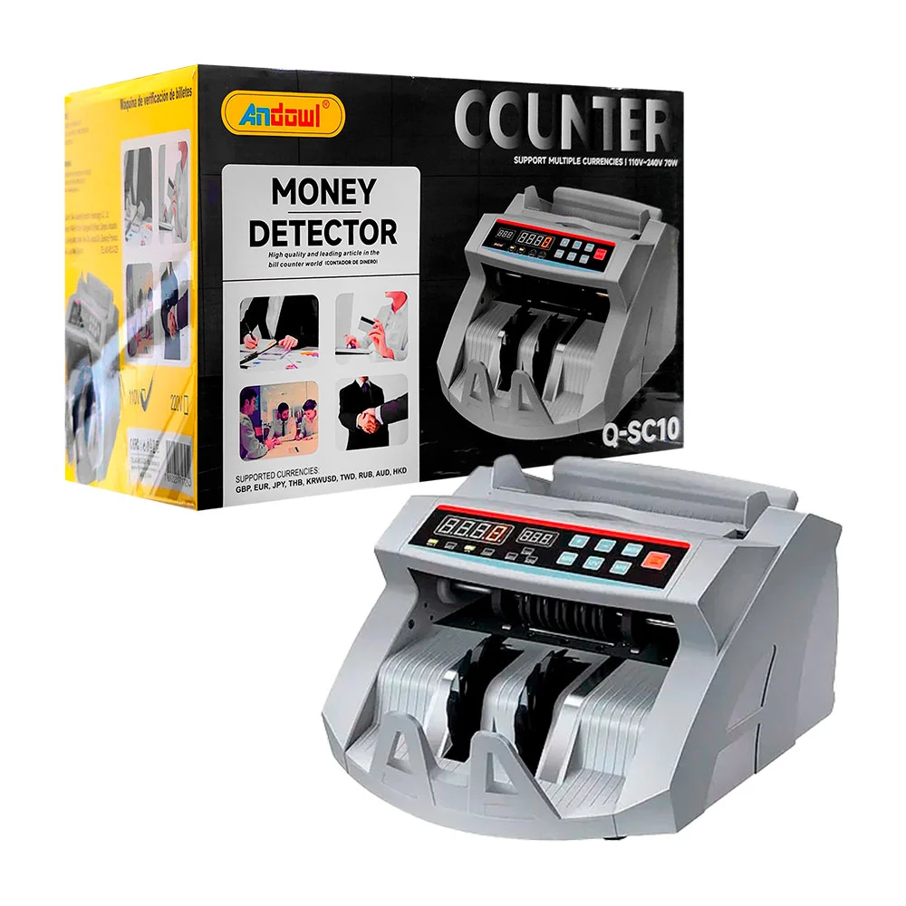 Máquina automatica contadora de billetes, pantalla digital / q-sc10