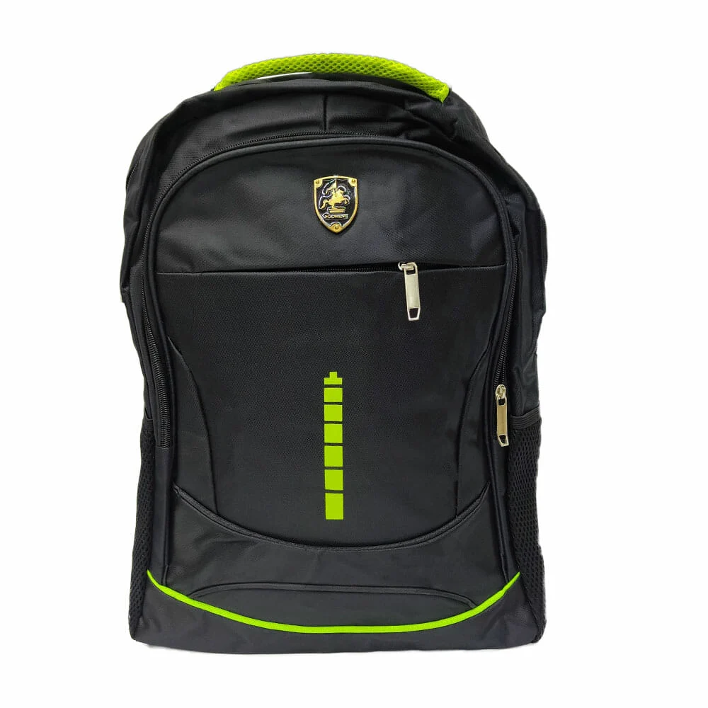 Mochila grande de 3 compartimientos con estampado de batería, variedad de colores / polweng