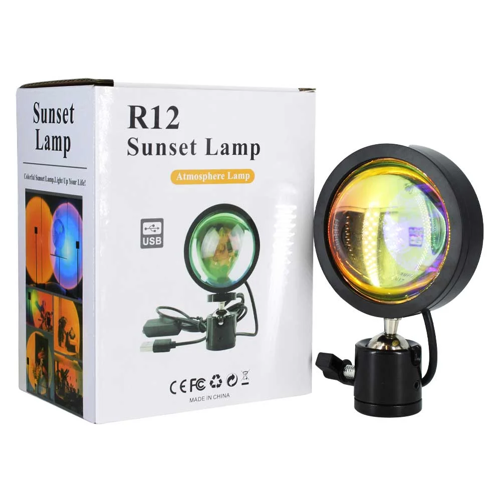 Sunset lamp rgb lámpara de proyección 16 colores