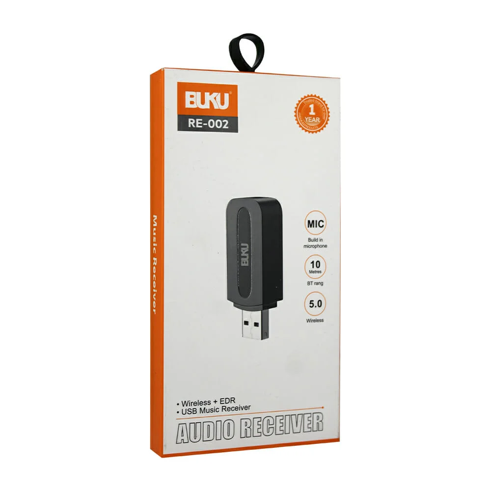 Receptor inalámbrico de audio buku, auxiliar