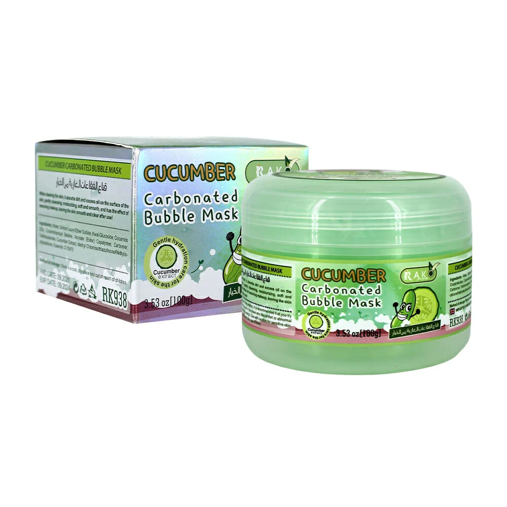 Mascarilla facial burbujeante rako con e...