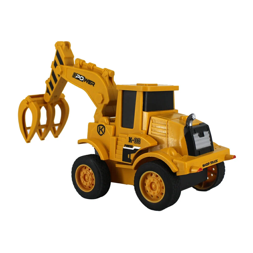 1pza Carro camión robot deformable de fricción con diseño tipo maquinaria de construcción, variedad de diseños / k-08 power