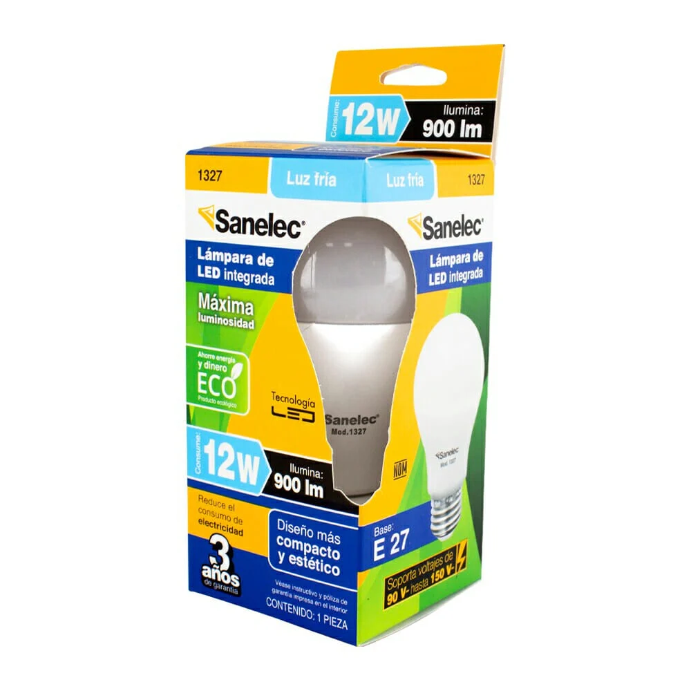 Foco led sanelec de luz fría con lumino...