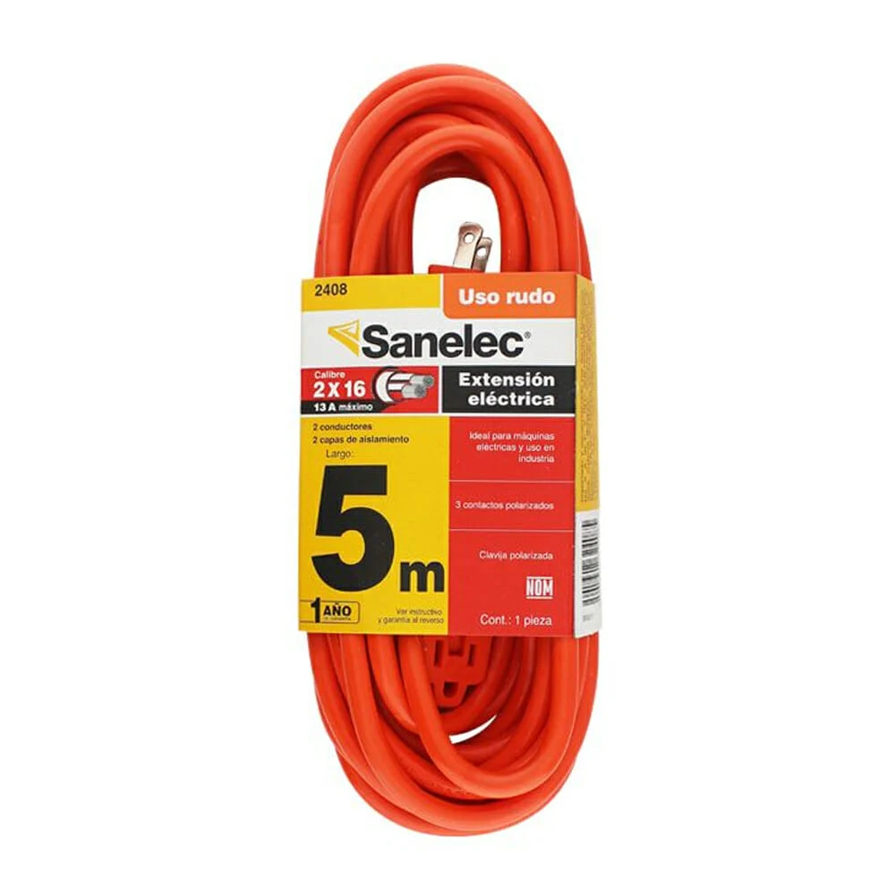 Extensión naranja sanelec para uso rudo...