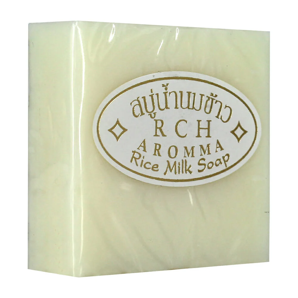 1pza Jabón rice milk soap rch, more beauty o qovc con extracto de arroz y leche, 65g / q054 / xz-105 / lf2801 / lv353 / mk-a-138 / a138 / j334