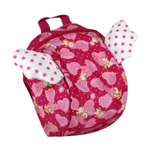Mochila pequeña con alas y estampado de conejos + corazones sk-492