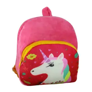 Mochila pequeña afelpada con diseño de unicornio sk-504