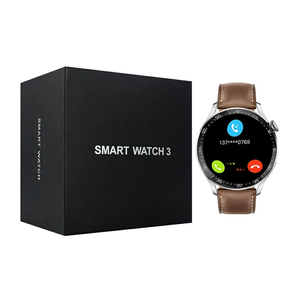 Smart watch redondo táctil con 2 juegos de correas intercambiales y cargador / smart watch 3