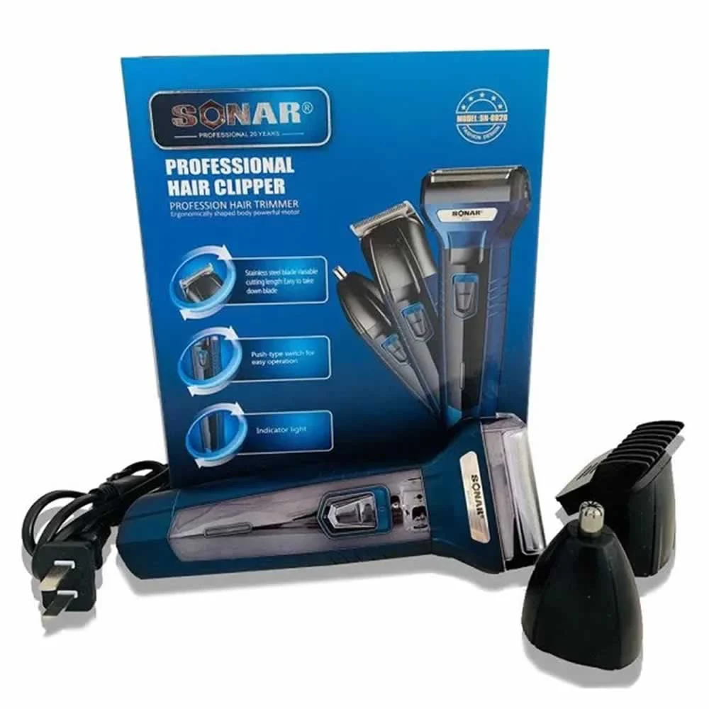 Rasuradora sonar électrica multifuncional recargable / sn-6020 / el-72