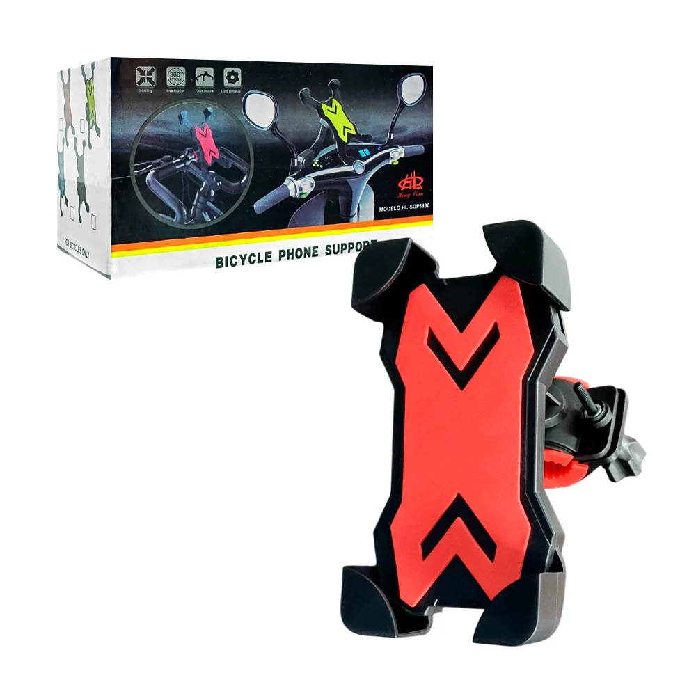 Soporte para teléfono celular ajustable a motocicleta bicicleta, variedad de colores / hl-sop6690
