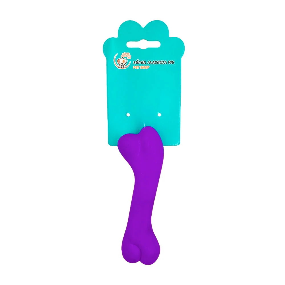 Mordedera de plástico con forma de hueso, 12cm, colores surtidos / spm-06187