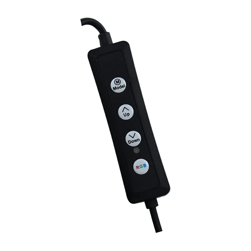 Aro de luz led intercambiable 12 pulgadas con orejitas, control remoto, 3 soportes para teléfono celular y base tripie / st-10-5v
