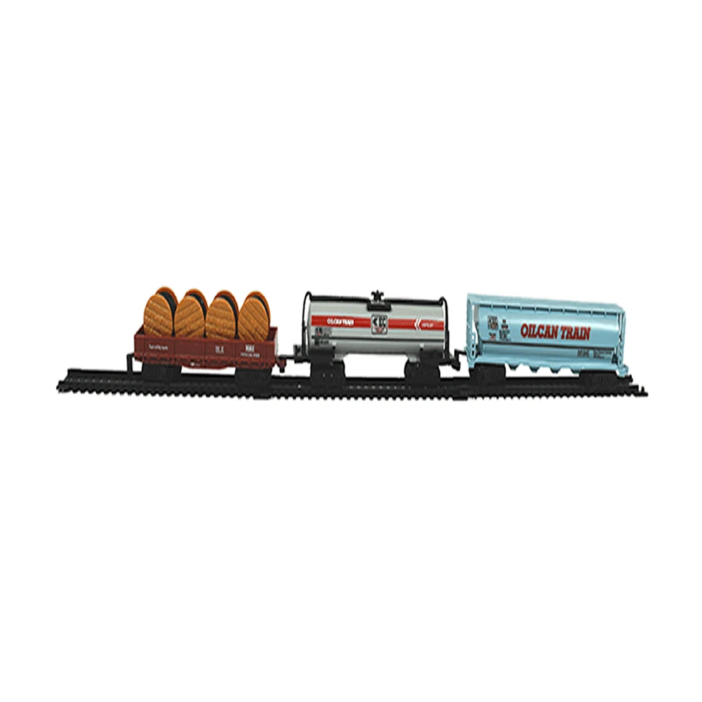 Tren eléctrico con luz, sonido y pista de 122cm / rail king / t376405