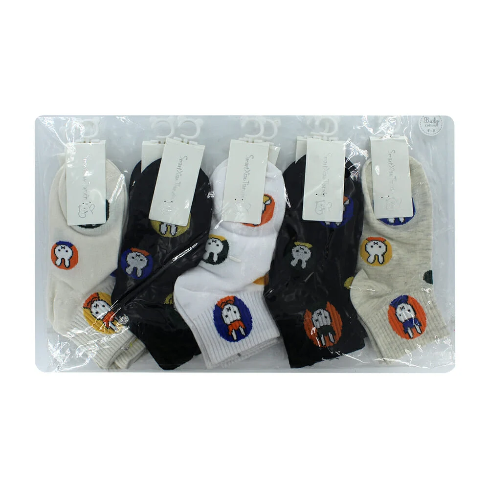 Par de calcetines con diseño infantil, variedad de colores y diseños / smartxiao tianxin / t73001