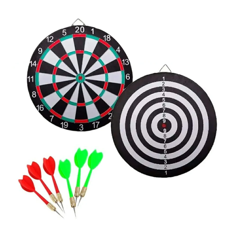 Tablero grande tiro al blanco con 6 dardos de 17 pulagadas y división metalica / R490 / bl-17326 / 11355
