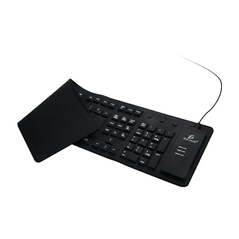 Teclado Alambrico Flexible Usb Pc Laptop...