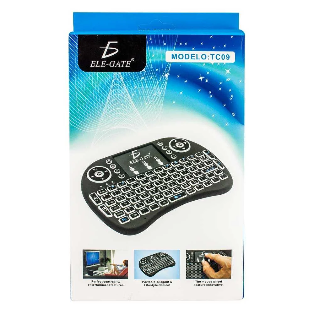 Mini teclado inalámbrico touchpad Español Tv Box