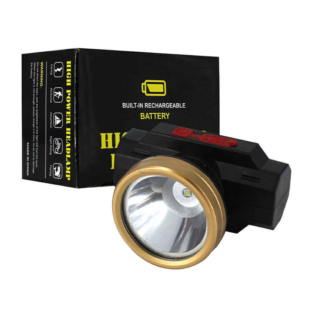 Lámpara de cabeza recargable tipo minero td-105