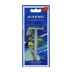 1pza Rastrillo metálico jufeng de navajas intercambiables / jfa338