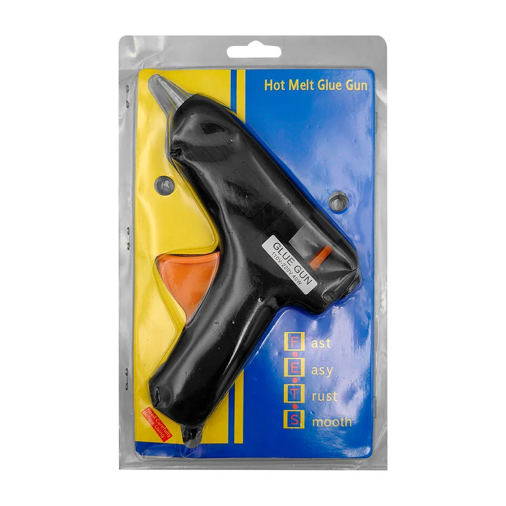 Pistola de silicón grande 40w, color su...