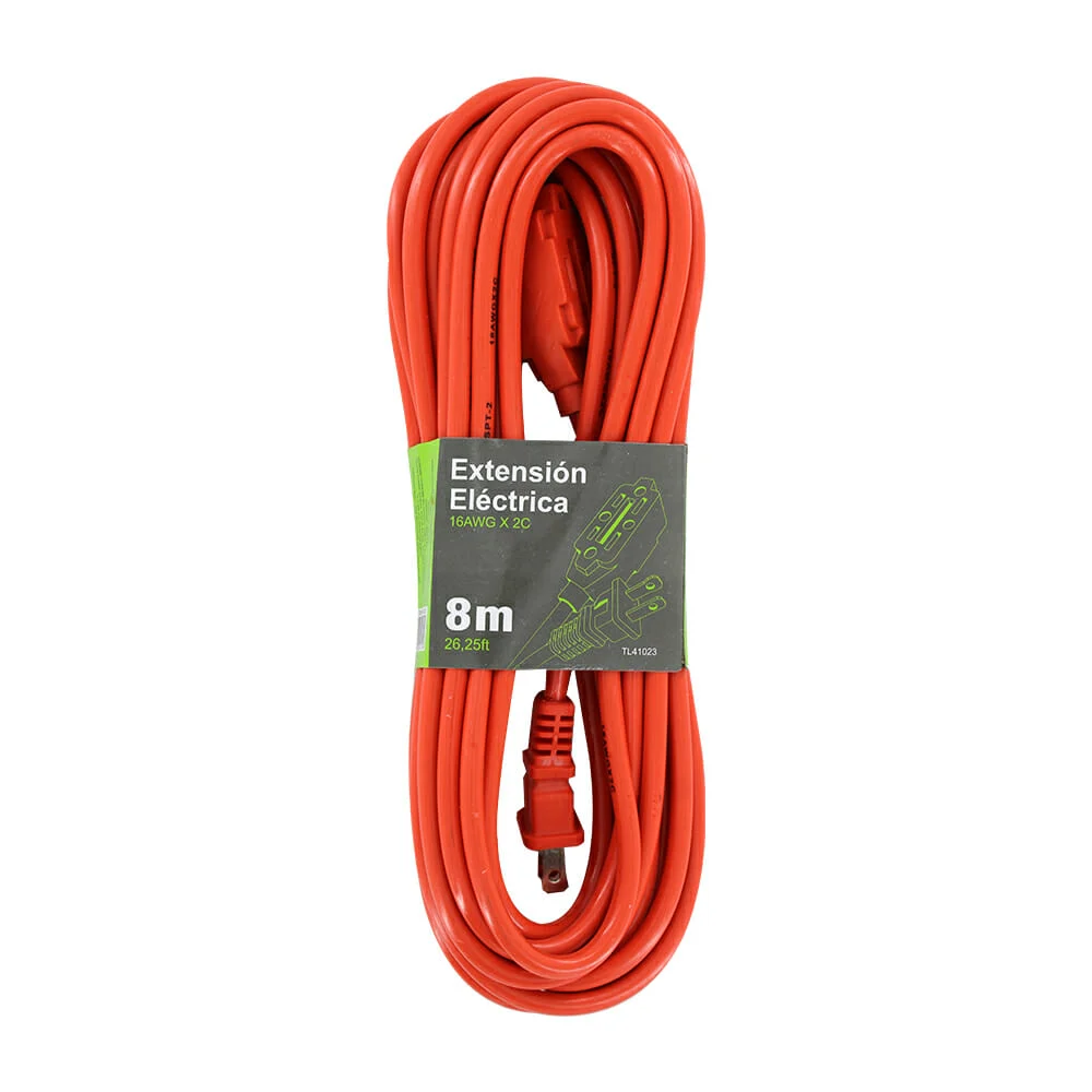 Extensión eléctrica de uso rudo 8m / t...