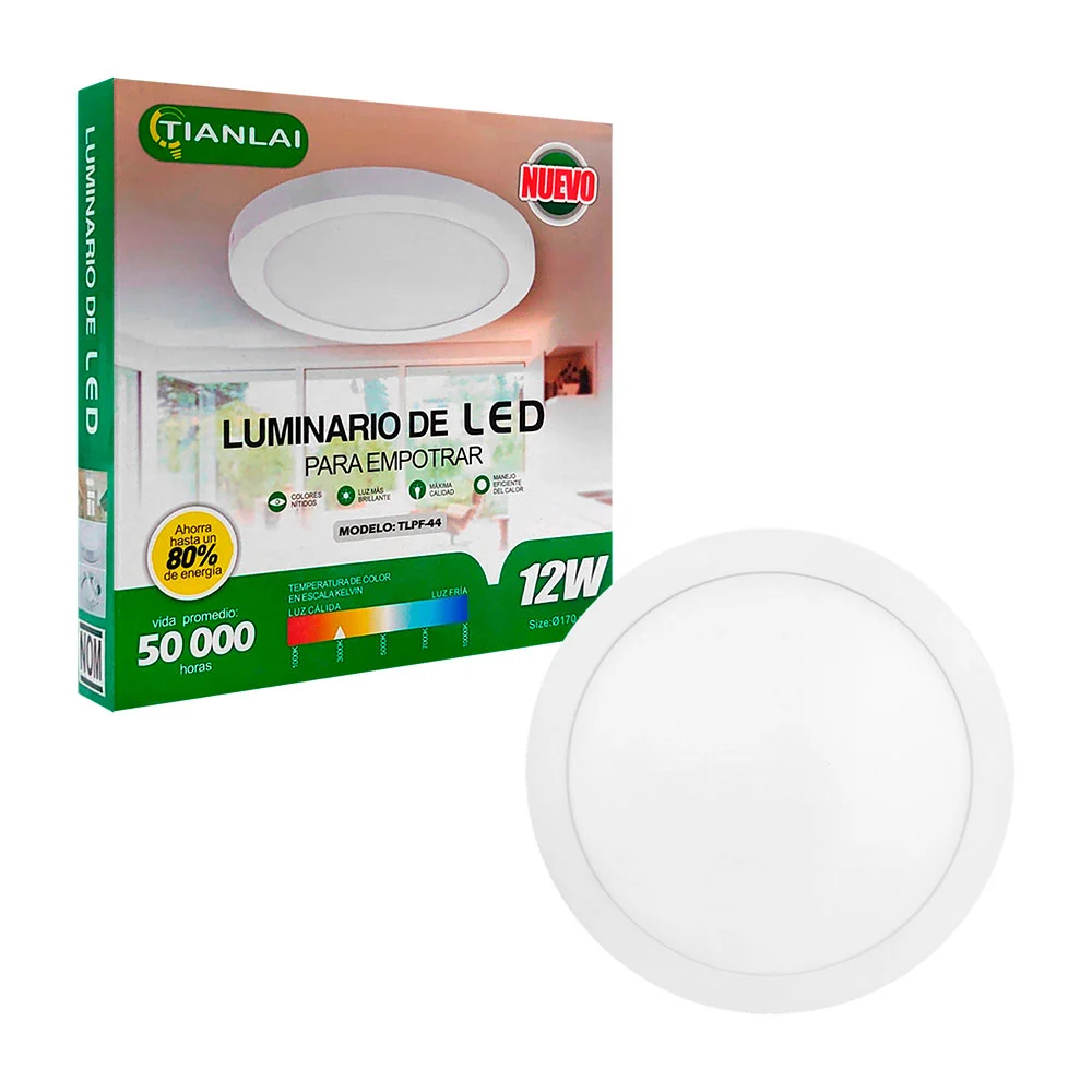 Luminario - lámpara led redonda para em...