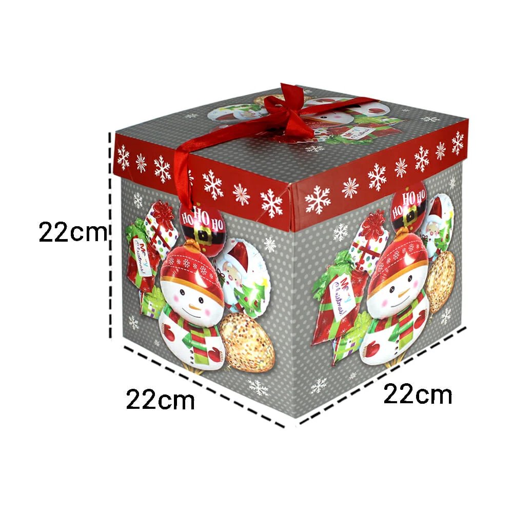 1pza Caja de cartón con diseño navideño para regalo, variedad de diseños / tn121