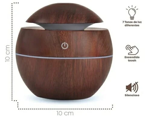 Humidificador esfera con luz led