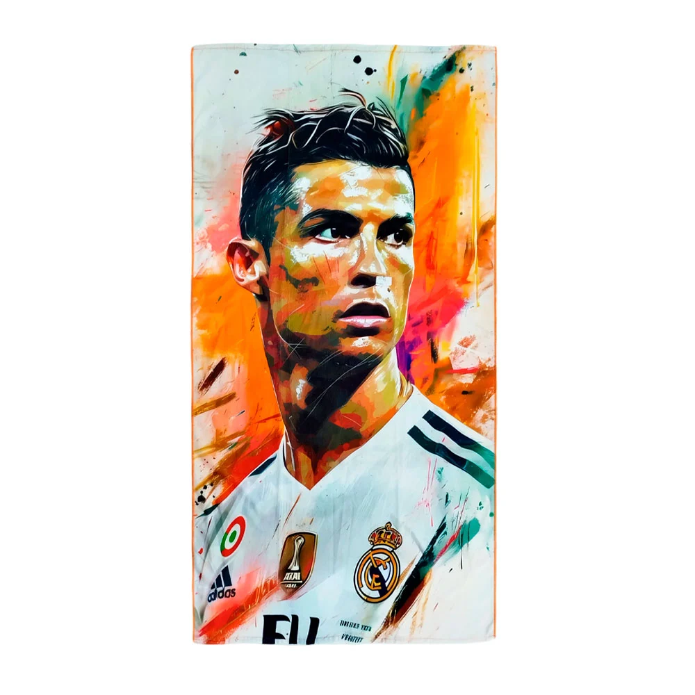 Toalla de microfibra multifuncional estampado de Cristinano Ronaldo, variedad