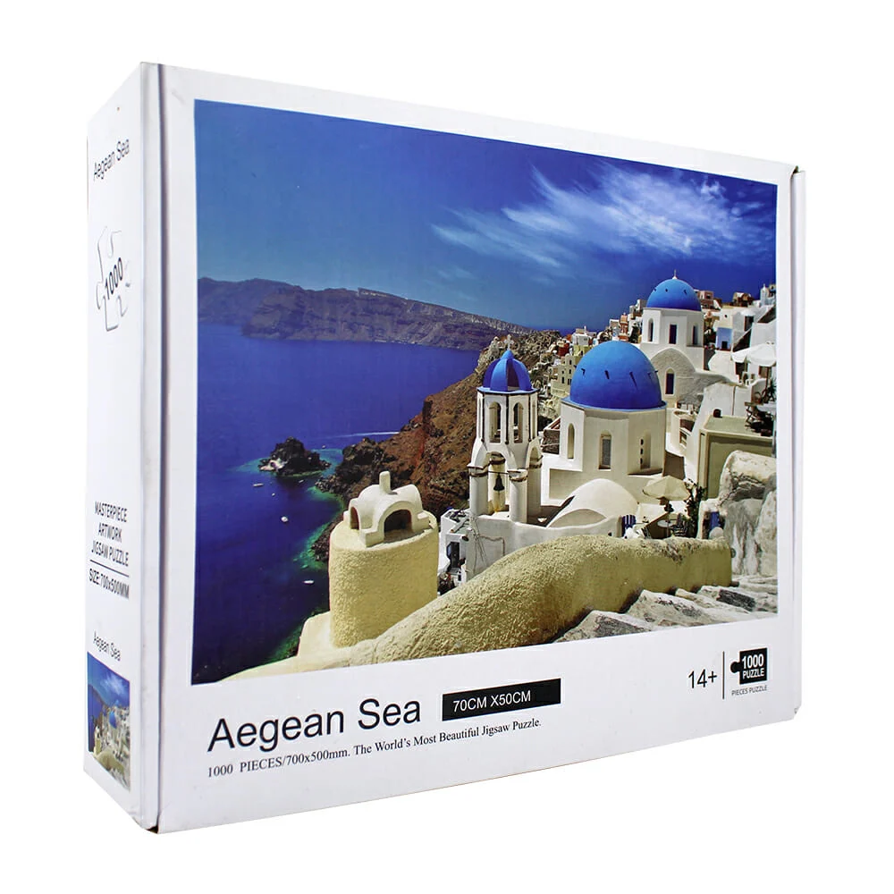 Rompecabezas de 1000 piezas con diseño de paisaje santorini grecia / 88327