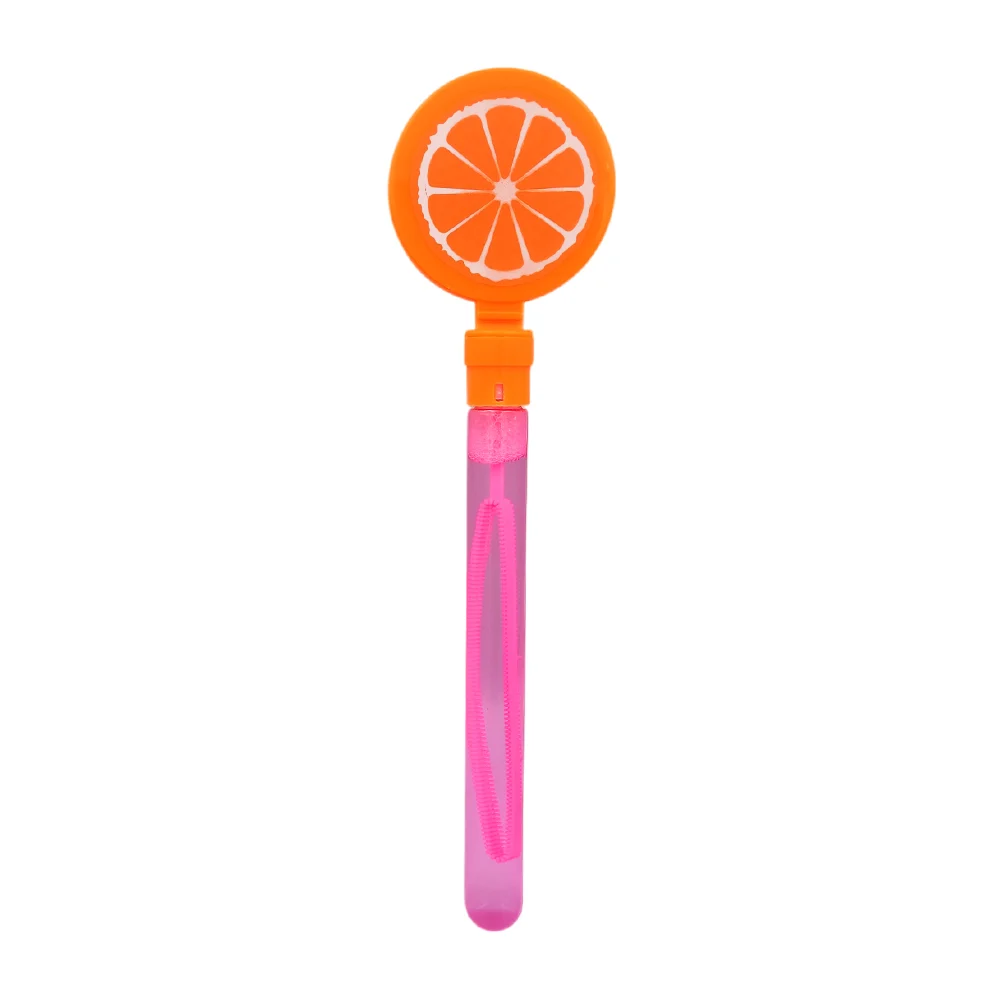 Vara bote de burbujas con decoración de frutas, 30cm, variedad de modelos