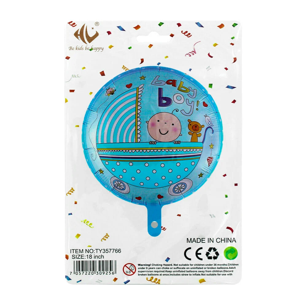 1pza Globo redondo con diseño para niñ...