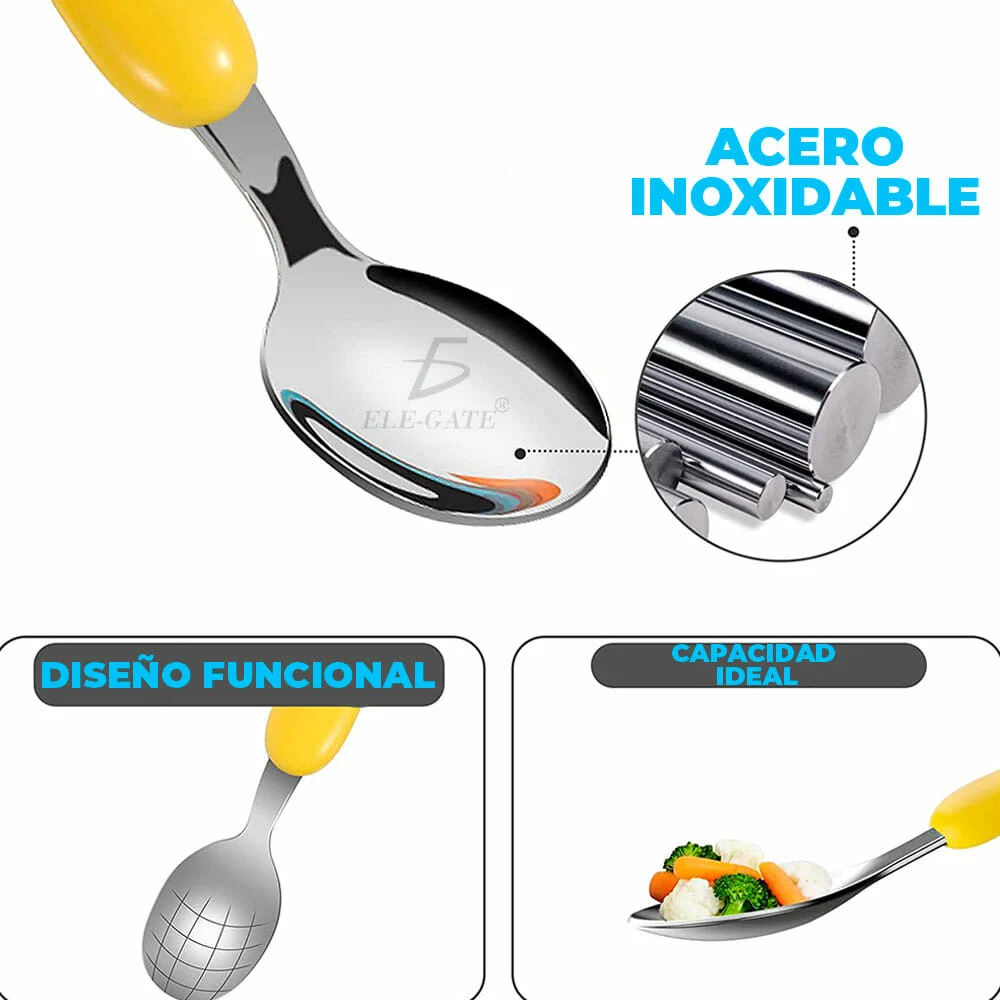 Estuche metálico ele-gate con cuchara, ...