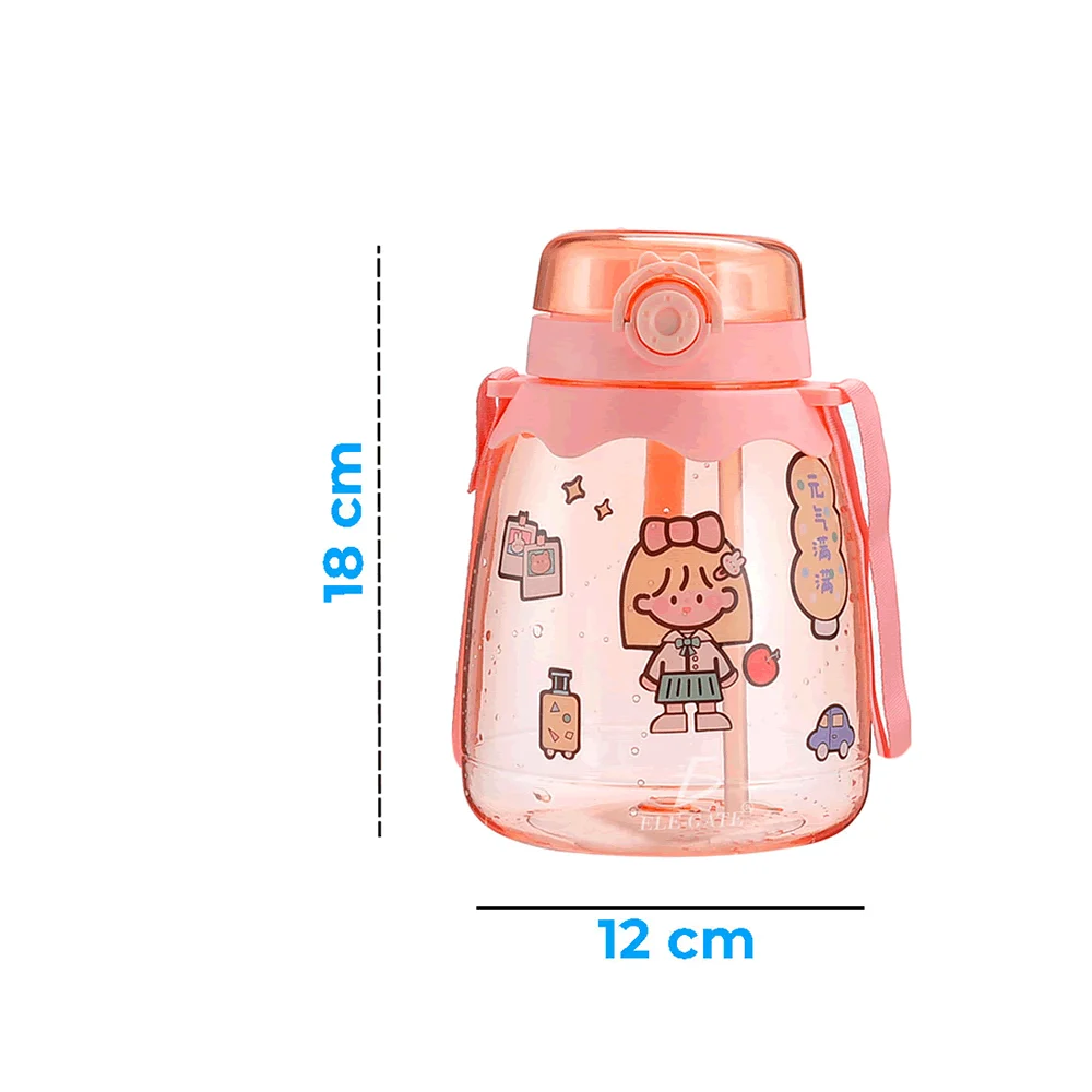 Botella chica infantil traslúcida con m...
